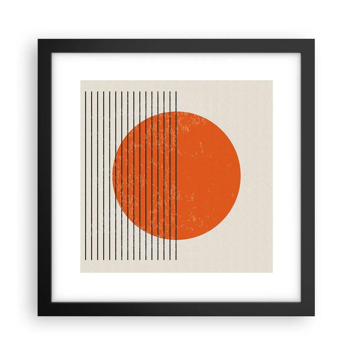 Affiche dans un cadre noir - Poster - Toujours le soleil - 30x30 cm