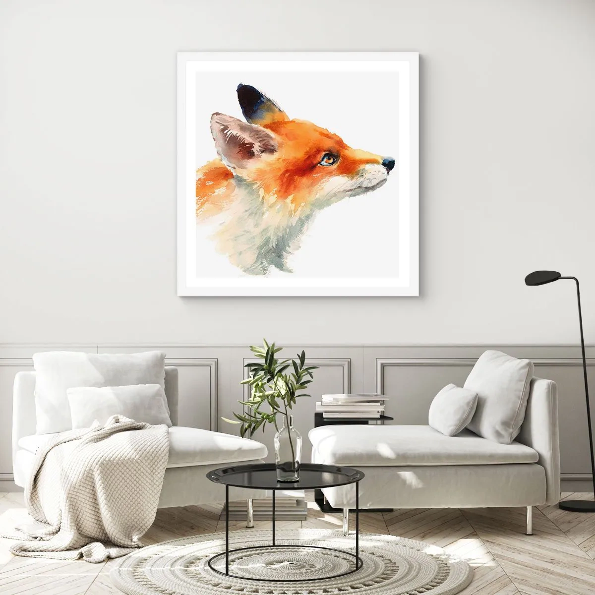 Affiche dans un cadre blanc - Poster - Vous ne pouvez jamais être trop prudent - 40x40 cm