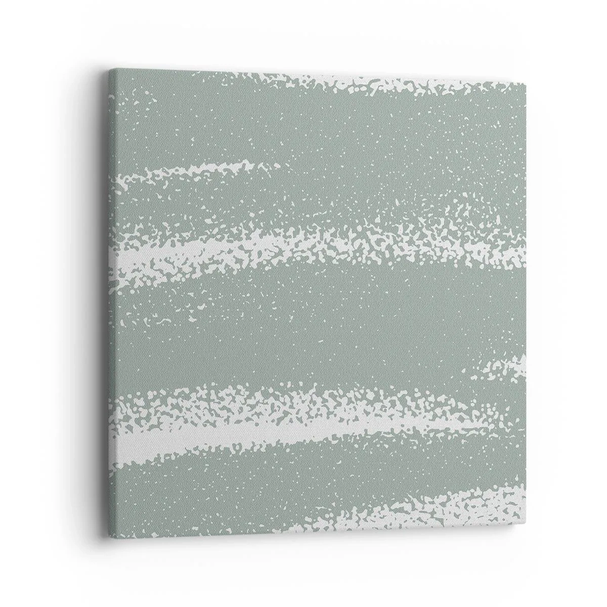 Impression sur toile - Image sur toile - Abstraction dans un climat hivernal - 40x40 cm