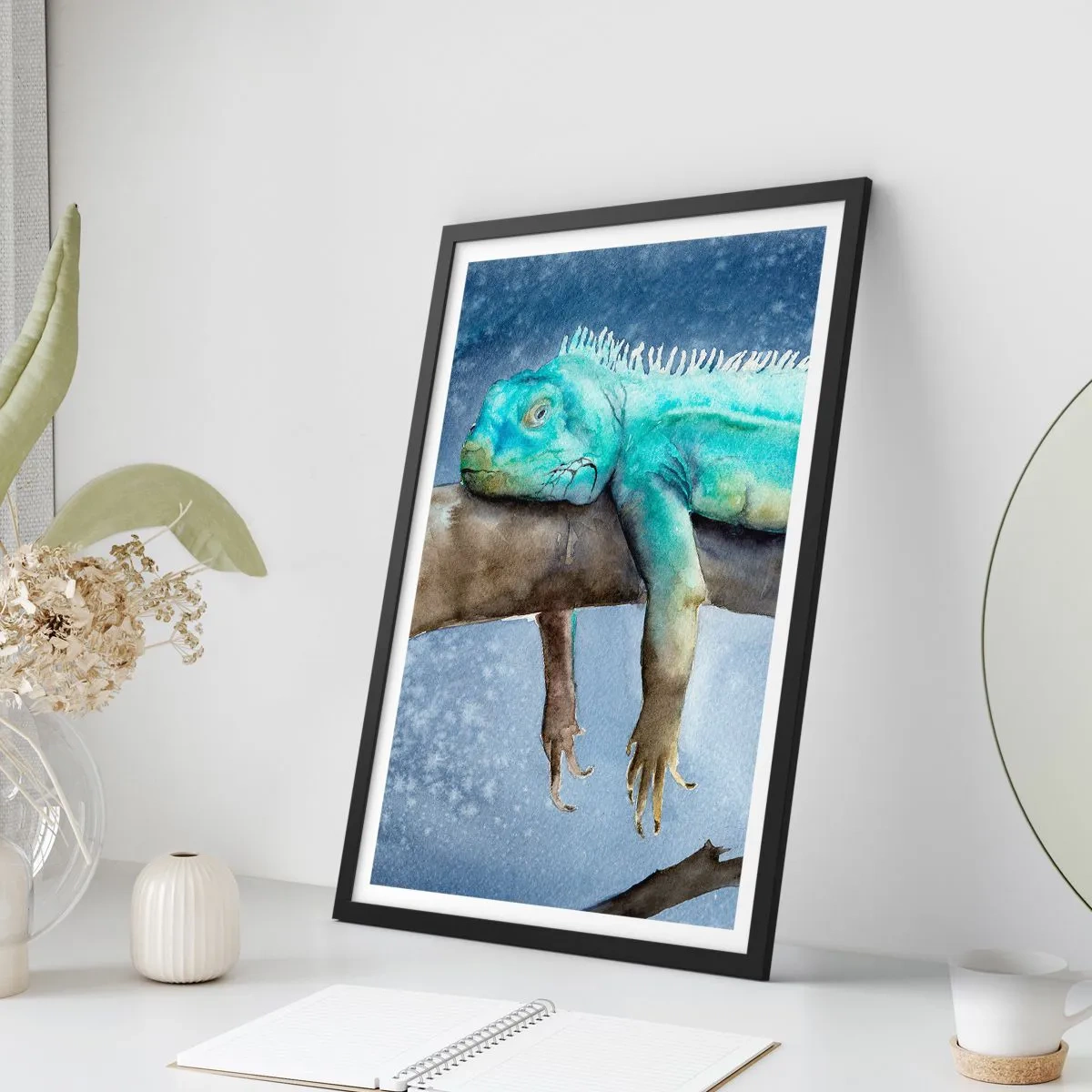 Affiche dans un cadre noir - Poster - Tout va bien! - 30x40 cm