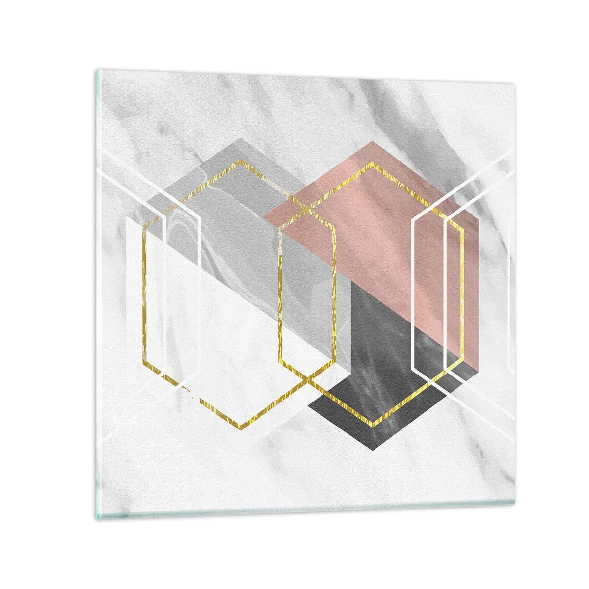 Impression sur verre - Image sur verre - Composition en chaîne - 30x30 cm