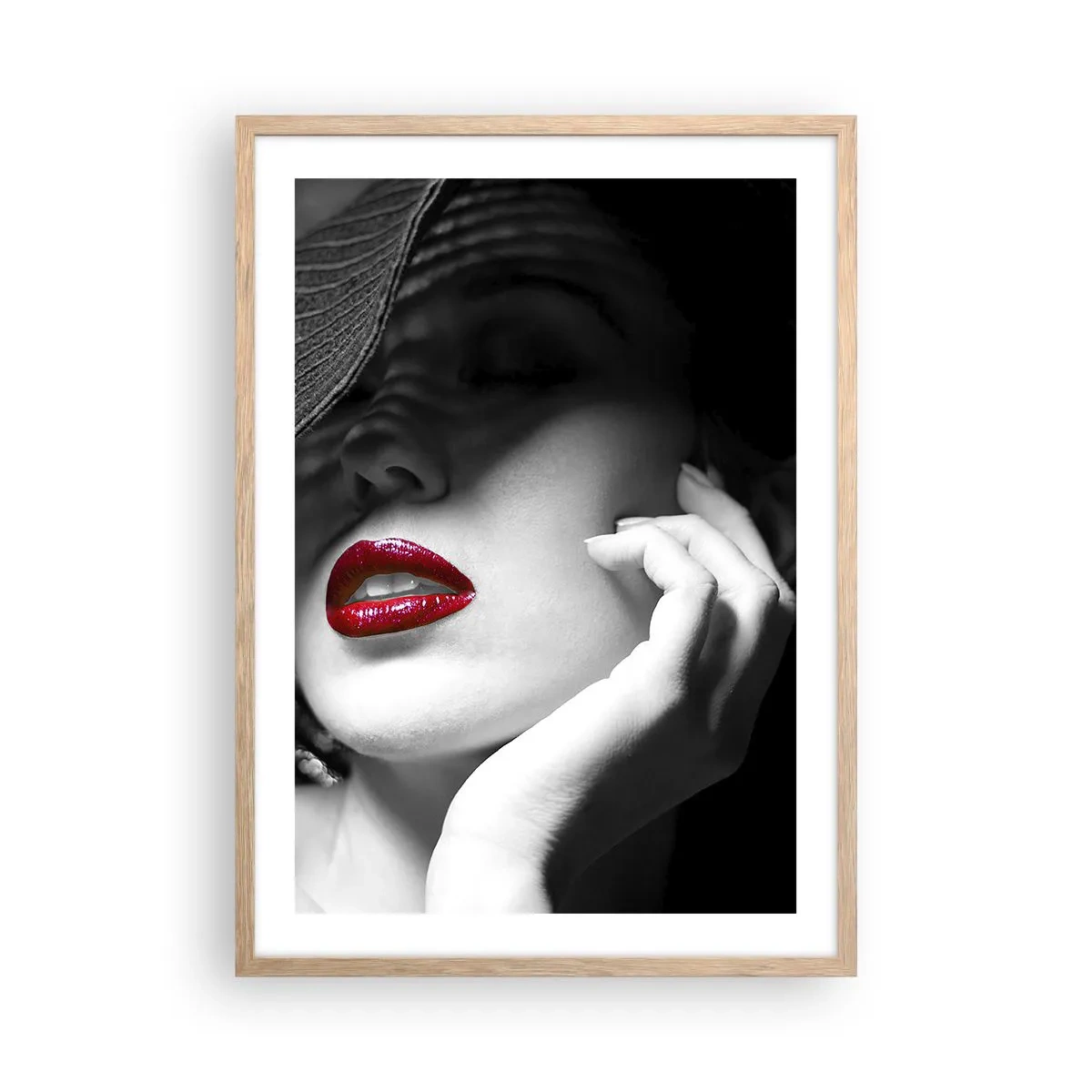 Affiche dans un chêne clair - Poster - Étude écarlate - 50x70 cm