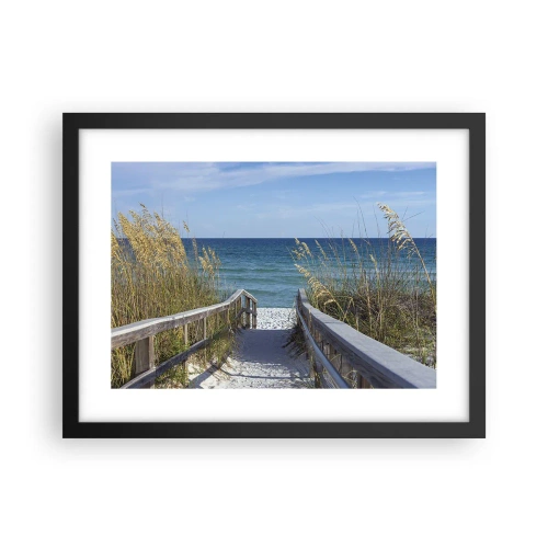 Affiche dans un cadre noir - Poster - Au soleil, sous le vent - 40x30 cm