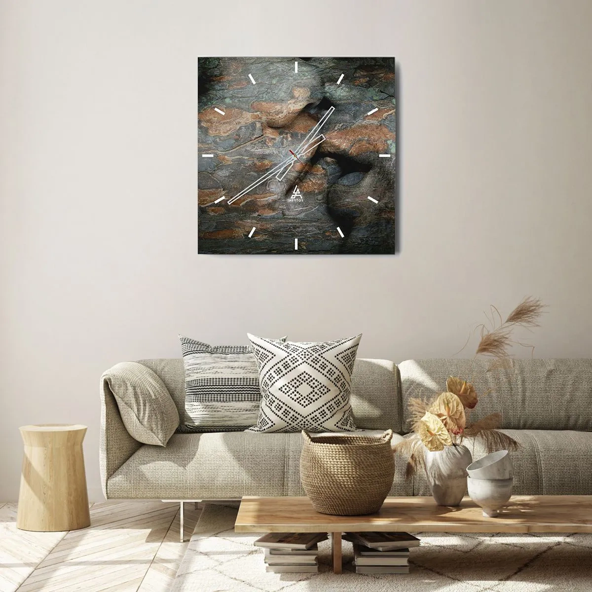 Horloge murale - Pendule murale - Ensemble pour toujours - 30x30 cm