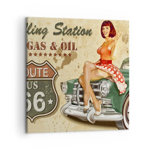 Impression sur toile - Image sur toile - Les superbes années 40. - 50x50 cm