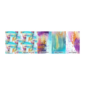 Échantillon De Papier Peint Standard Eco - Labyrinthe reluisant - Abstraction, Morceau, Peinture - 100x30 cm