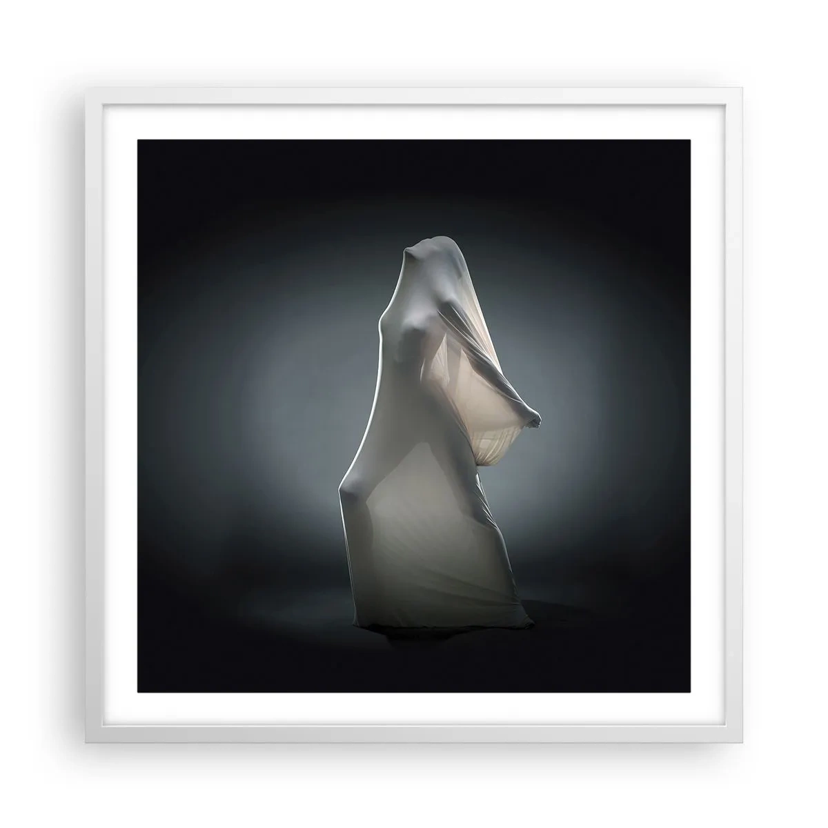 Affiche dans un cadre blanc - Poster - Une soif secrète - 60x60 cm