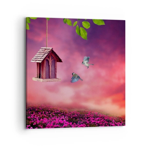 Impression sur toile - Image sur toile - Invitation à dîner - 70x70 cm