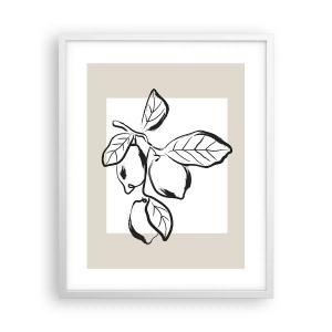 Affiche dans un cadre blanc - Poster - Où mûrit le citron… - 40x50 cm