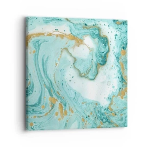 Impression sur toile - Image sur toile - Sous la grande vague de l'ère Edo - 30x30 cm