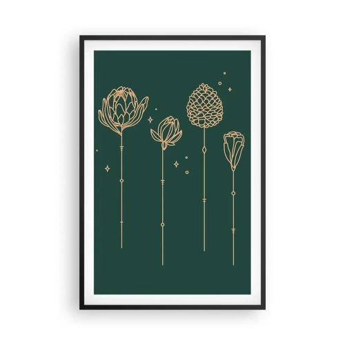 Affiche dans un cadre noir - Poster - La famille Plante - 61x91 cm