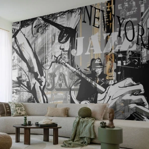 Papier peint sur mesure Premium Canvas - Au rythme de New York - New York, Musique, le jazz
