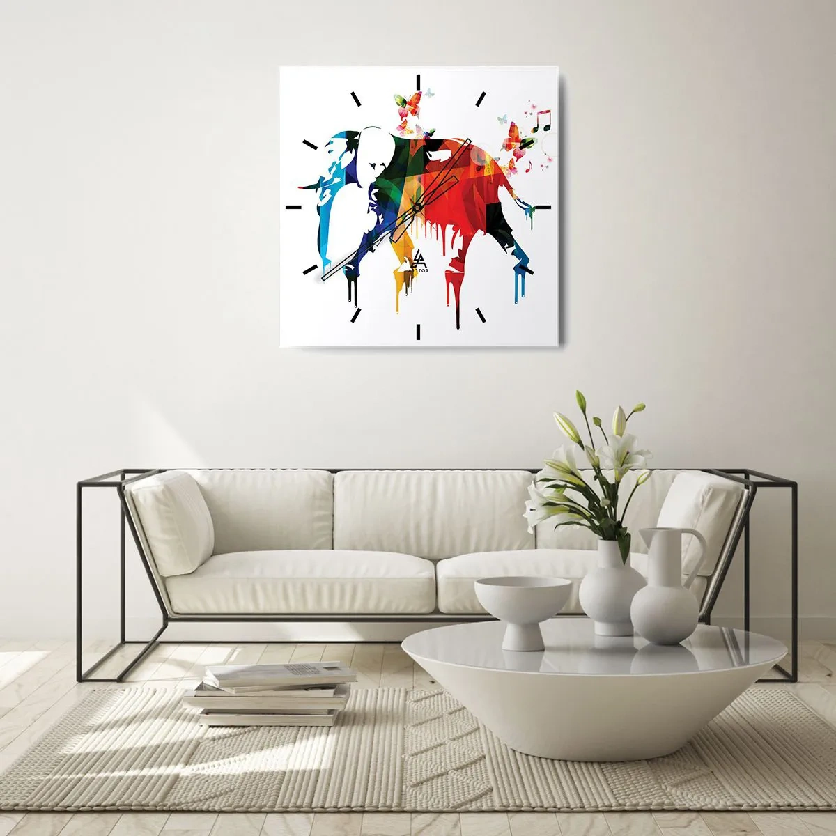 Horloge murale - Pendule murale - Tout le monde peut danser - 40x40 cm