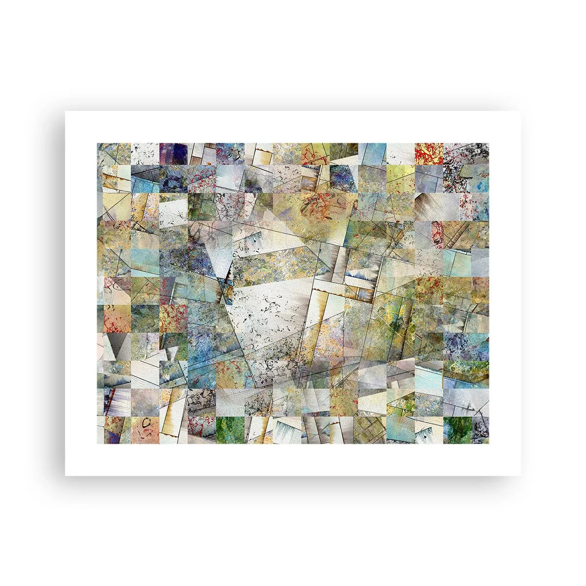 Affiche - Poster - Remaniement géométrique - 50x40 cm