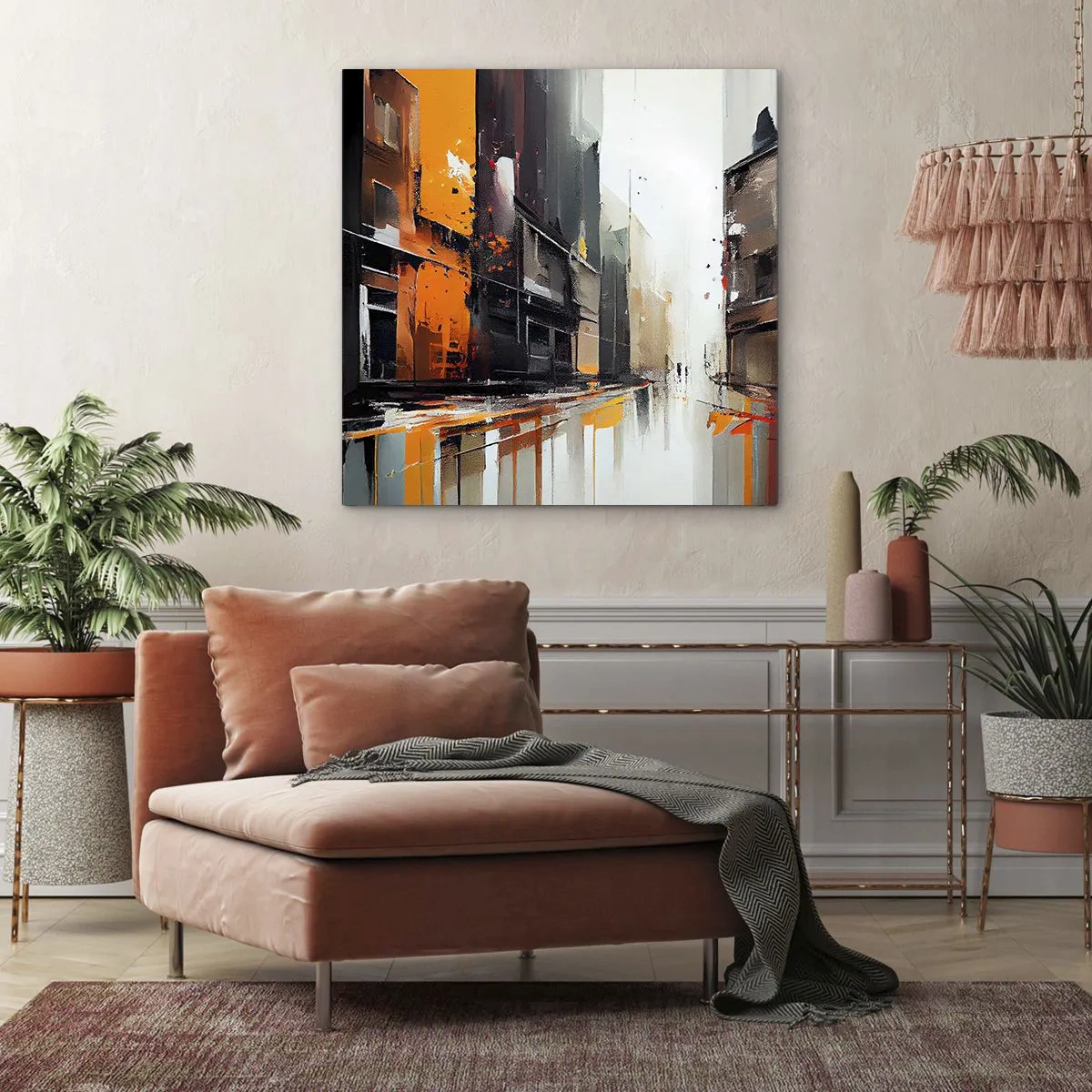 Impression sur toile - Image sur toile - Jour de pluie - 50x50 cm