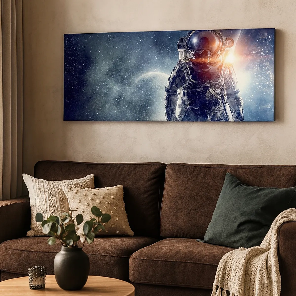 Impression sur toile - Image sur toile - Aventure spatiale - 30x30 cm