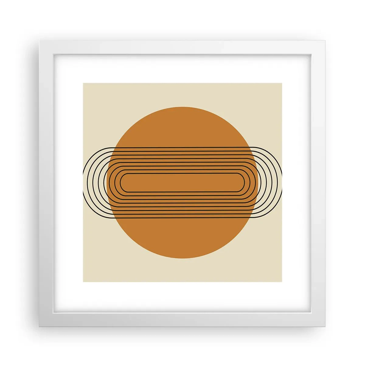 Affiche dans un cadre blanc - Poster - Plan idéal - 30x30 cm