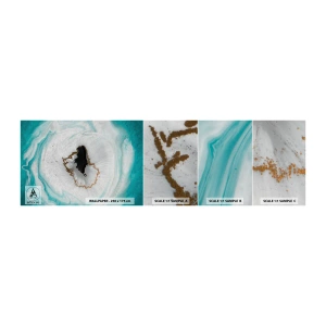 Échantillon de Papier Peint Autocollant Deluxe Sticker - Pénétrer à l'intérieur - Abstraction, Morceau, Pierre - 100x30 cm