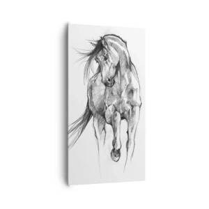 Impression sur toile - Image sur toile - D'un trot gracieux - 65x120 cm