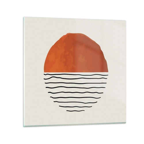 Impression sur verre - Image sur verre - Dans un climat japonnais - 40x40 cm