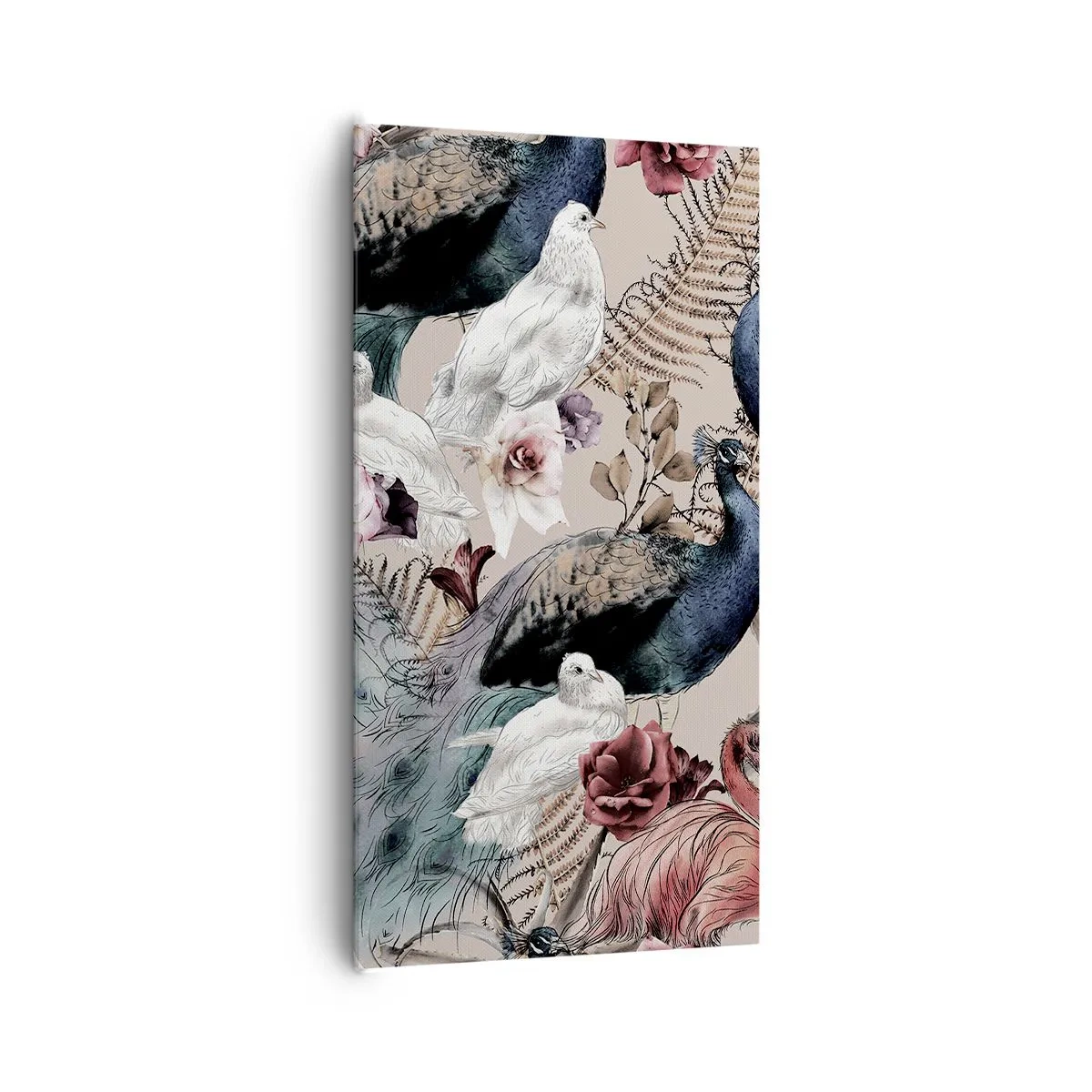 Impression sur toile - Image sur toile - Dans un jardin de palace - 65x120 cm