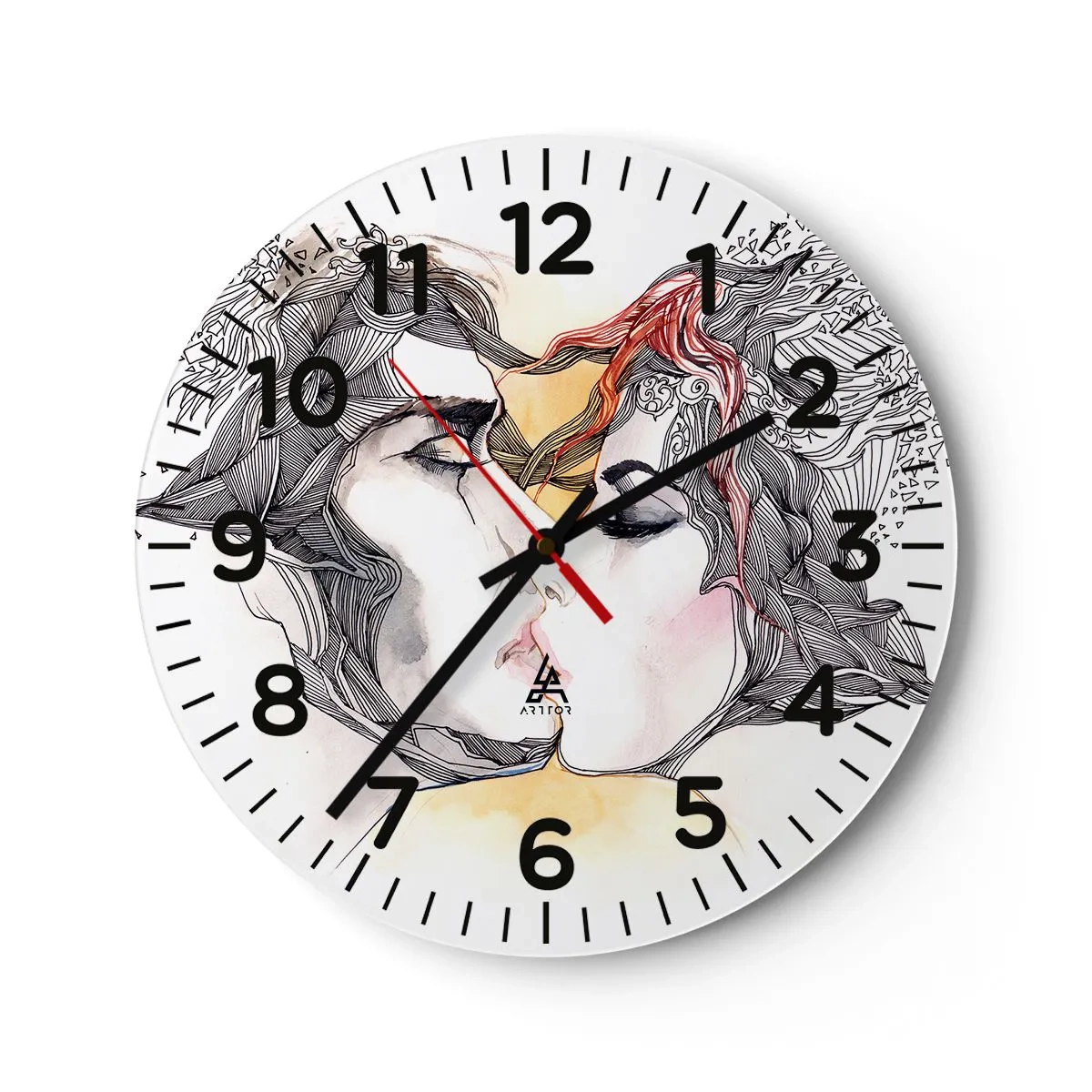 Horloge murale - Pendule murale - Le monde n'existe pas - 30x30 cm
