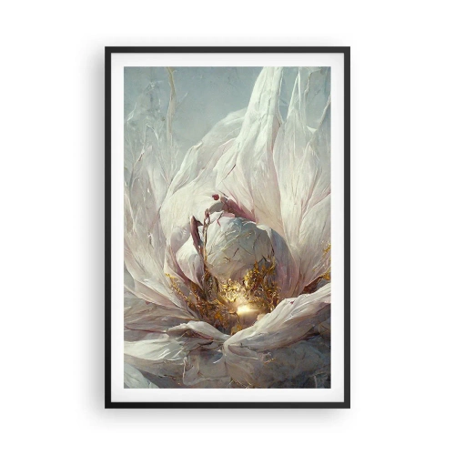 Affiche dans un cadre noir - Poster - Il fleurit une fois tous les cent ans - 61x91 cm