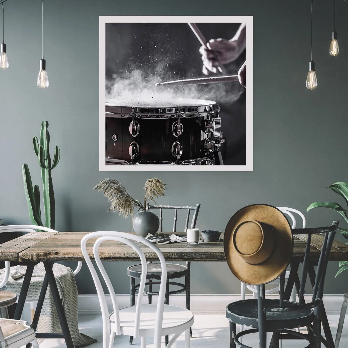 Affiche - Poster - Tempo de la musique - 60x60 cm