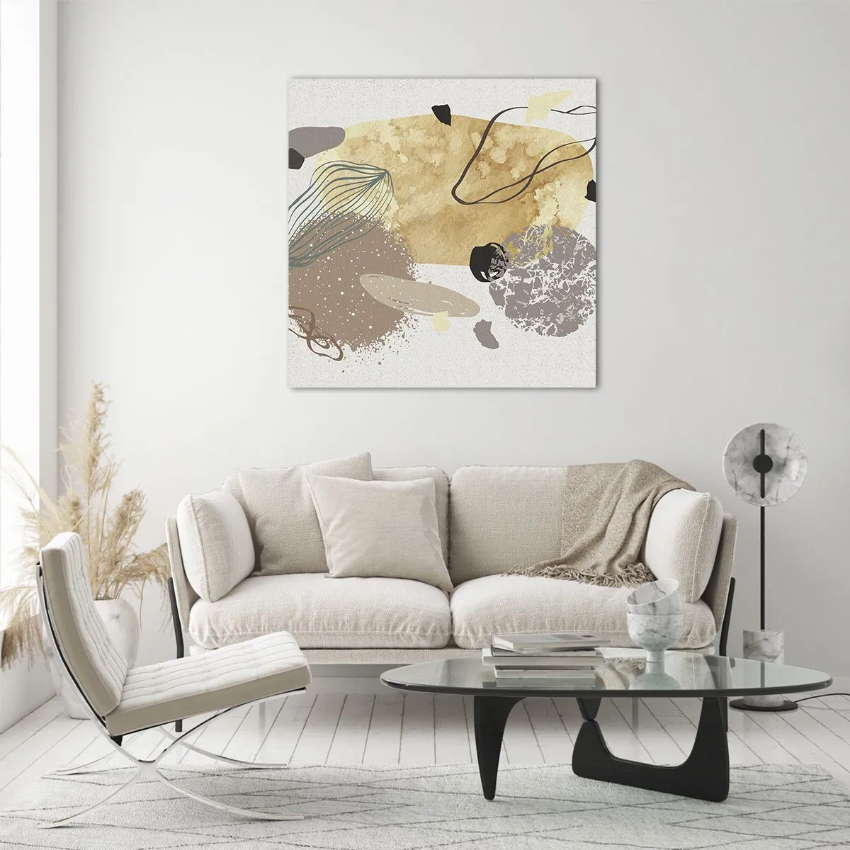 Impression sur verre - Image sur verre - Plumcologie appliquée - 40x40 cm