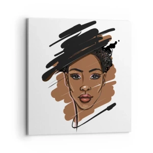 Impression sur toile - Image sur toile - Doux comme le chocolat - 70x70 cm