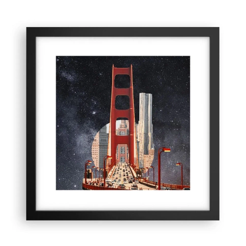 Affiche dans un cadre noir - Poster - Toujours au centre - 30x30 cm