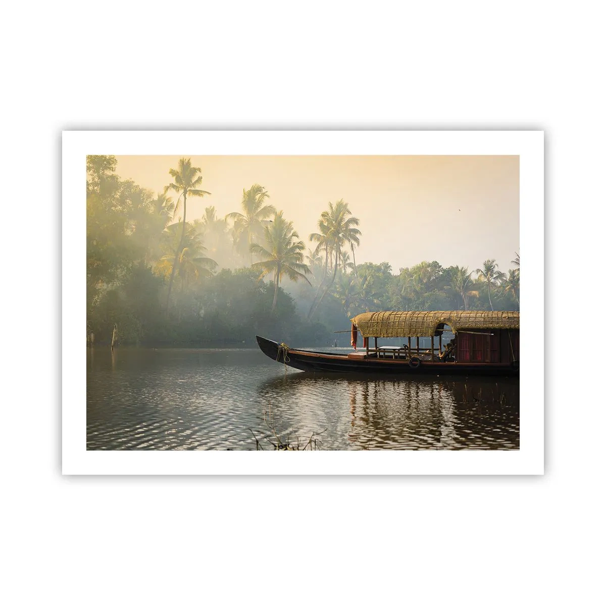 Affiche - Poster - Maison sur la rivière - 70x50 cm