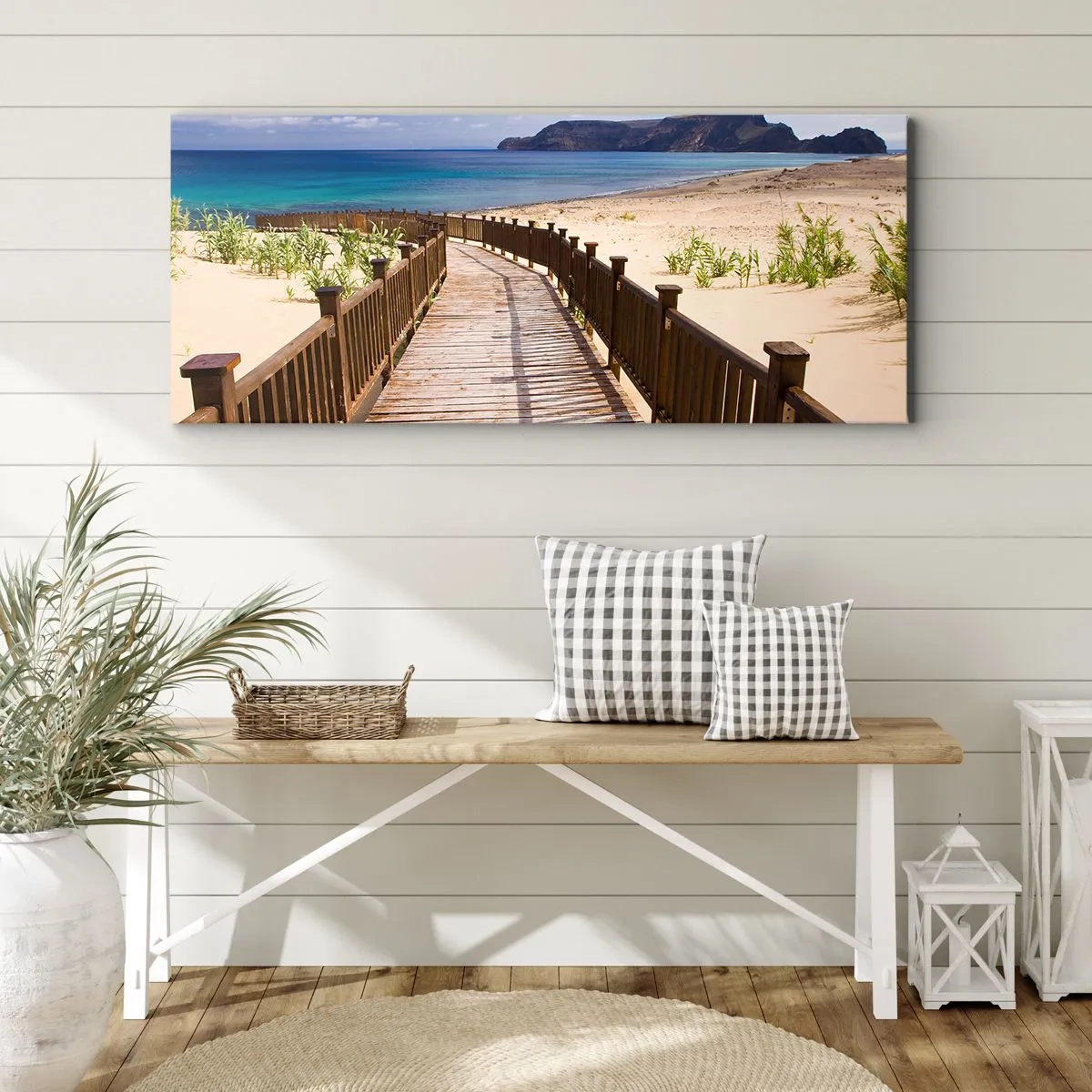 Impression sur toile - Image sur toile - Emmène-moi dans les îles du bonheur - 100x40 cm