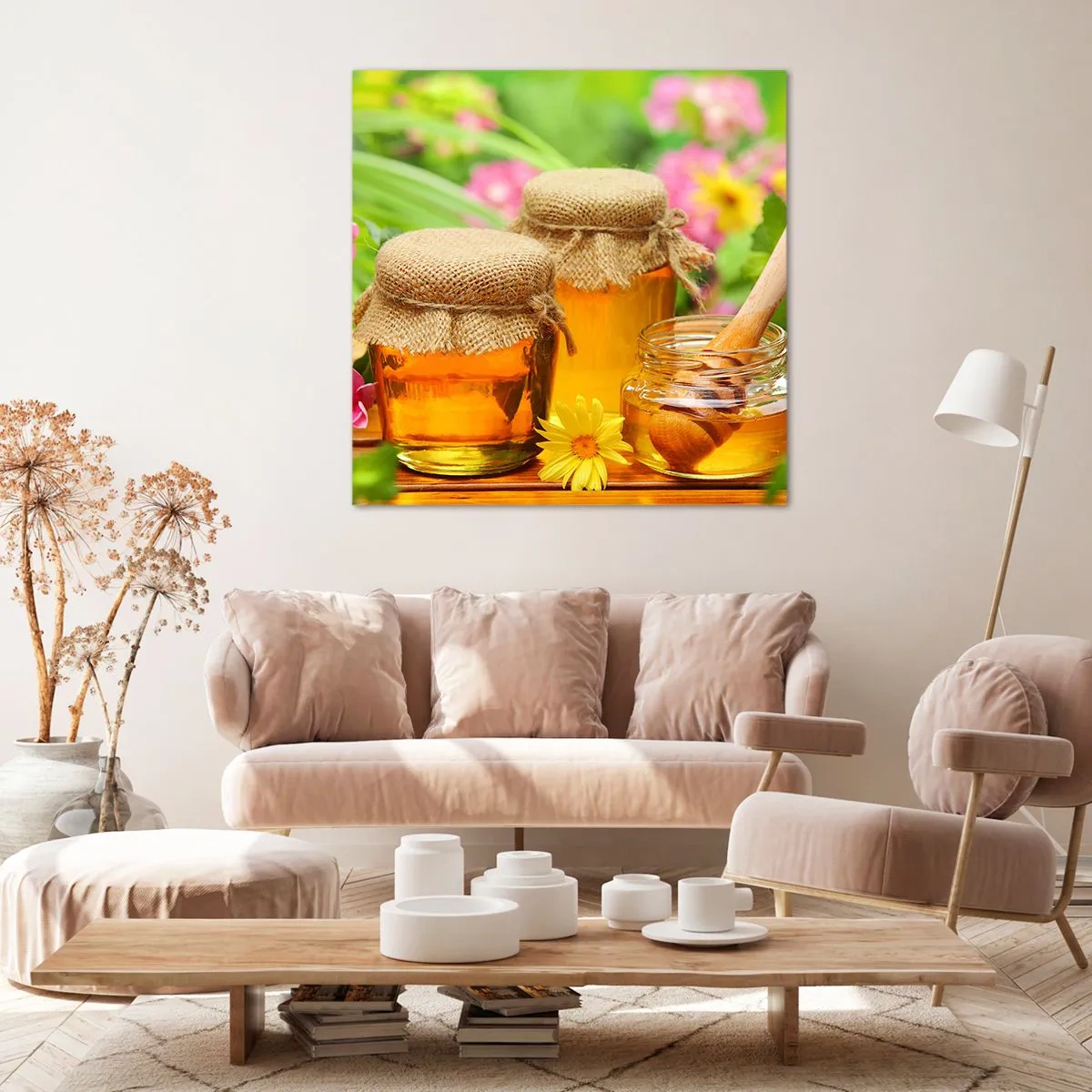 Impression sur toile - Image sur toile - Doux et fleuri - 50x50 cm