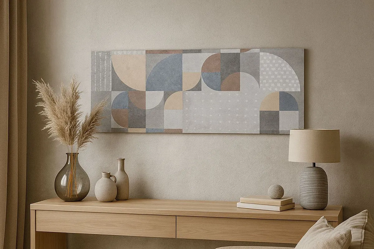 Impression sur toile - Image sur toile - Fantaisie de la céramique  - 100x40 cm