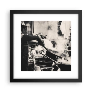 Affiche dans un cadre noir - Poster - Alchimie des saveurs - 30x30 cm