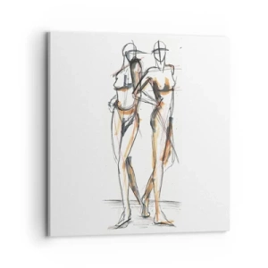 Impression sur toile - Image sur toile - Étude de la grâce - 70x70 cm