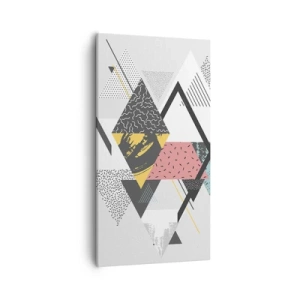 Impression sur toile - Image sur toile - Variation sur triangle et losange - 55x100 cm