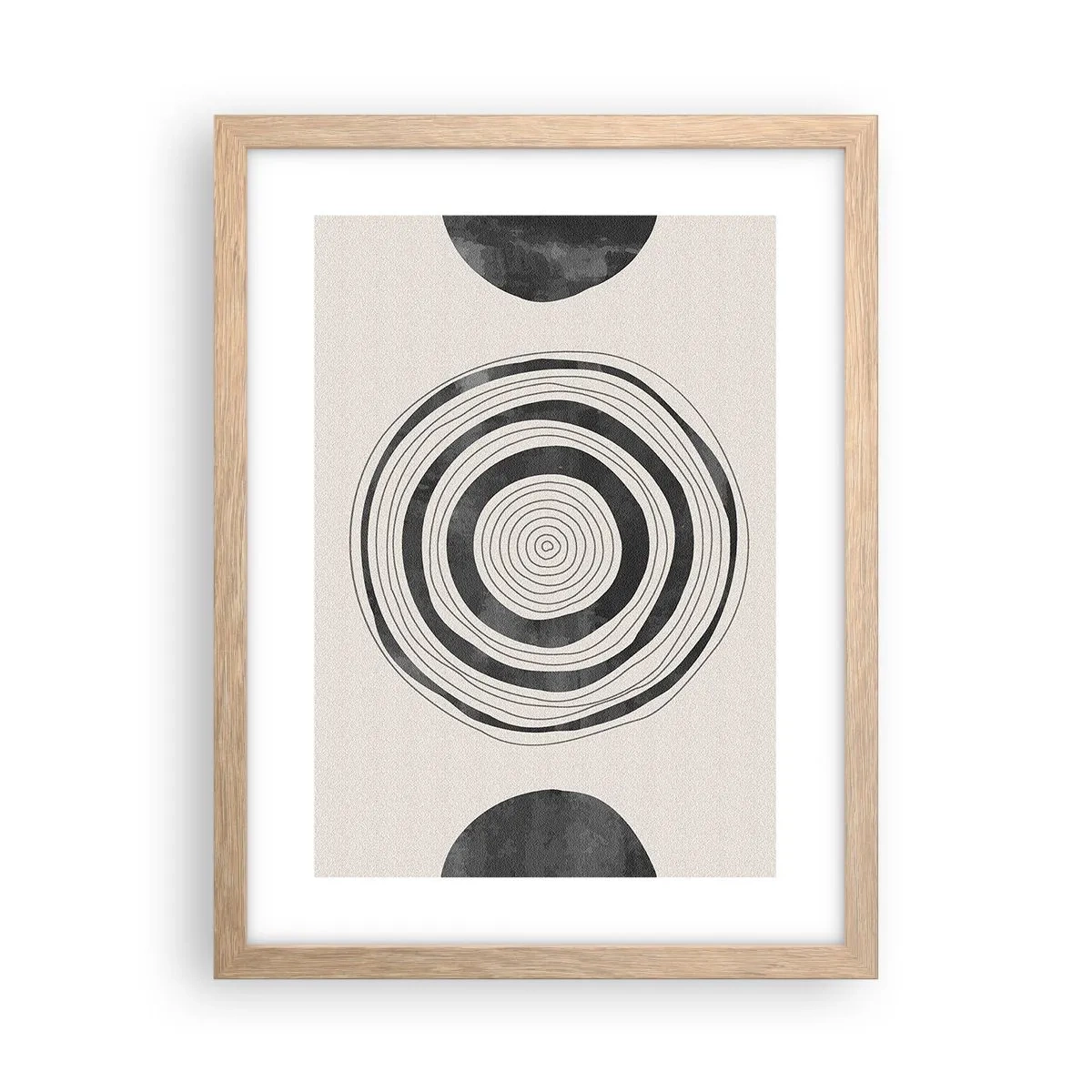 Affiche dans un chêne clair - Poster - Ce qui est important c'est ce qu'il y a entre les deux - 30x40 cm