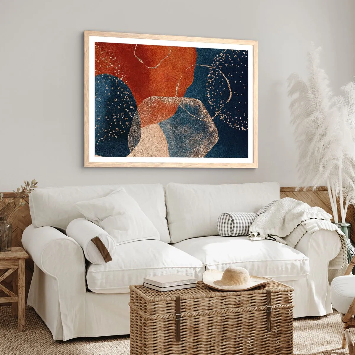 Affiche dans un chêne clair - Poster - La légèreté de l'être - 50x40 cm