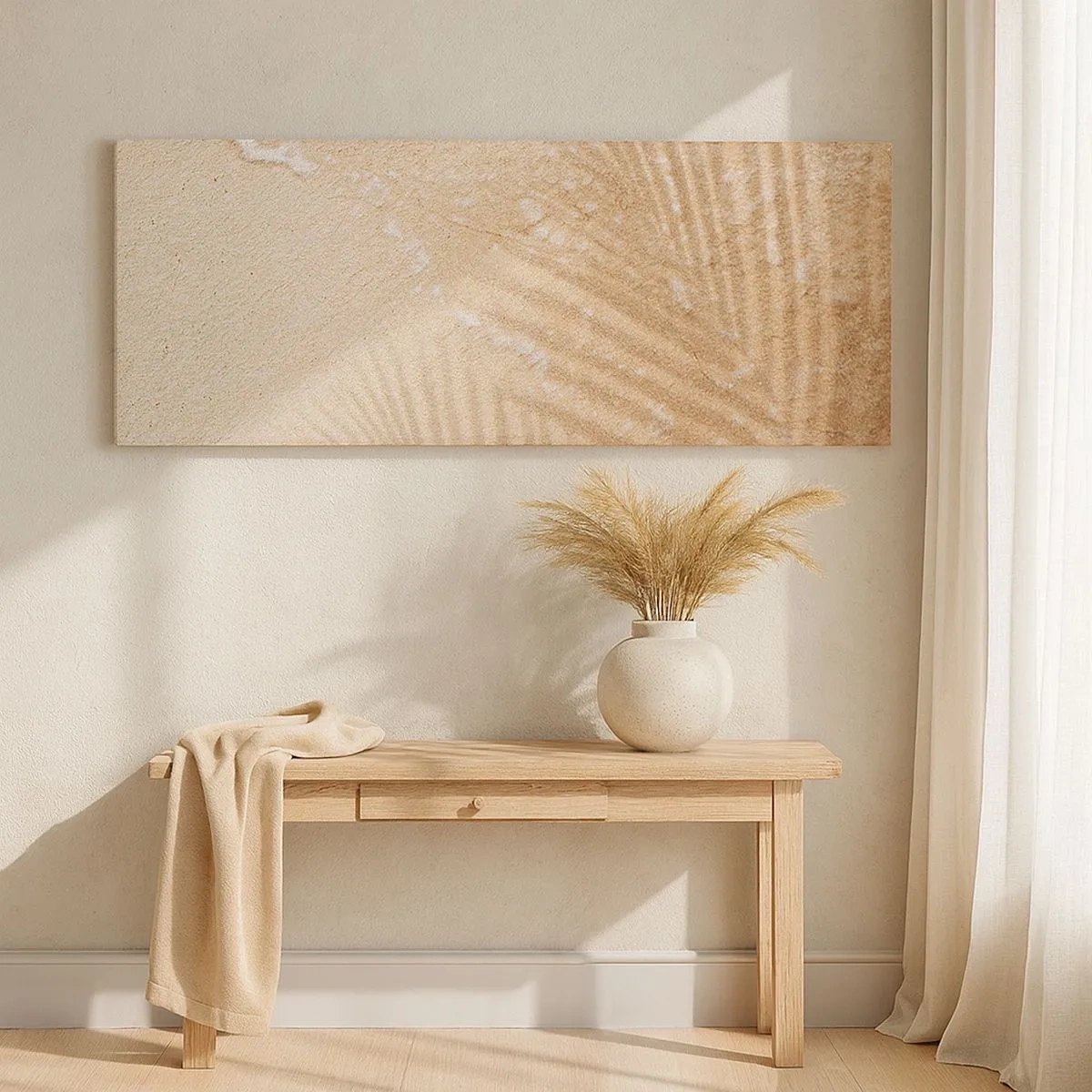 Impression sur toile - Image sur toile - Ombre d'un été chaud - 100x40 cm