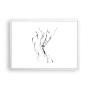 Affiche dans un cadre blanc - Poster - Belle et forte - 70x50 cm