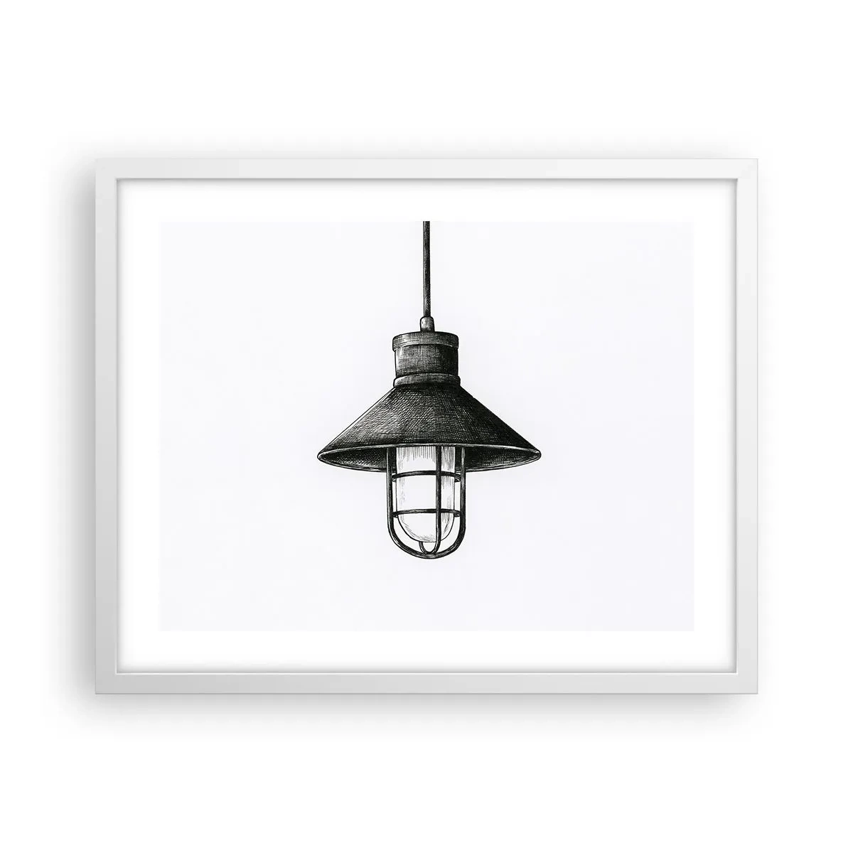 Affiche dans un cadre blanc - Poster - Comme il y a des années… - 50x40 cm