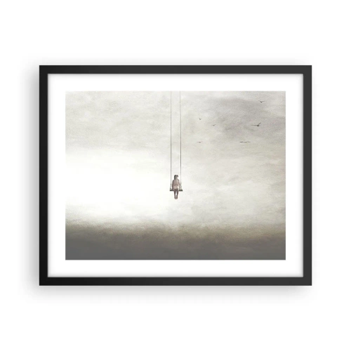 Affiche dans un cadre noir - Poster - Enfant en nous - 50x40 cm