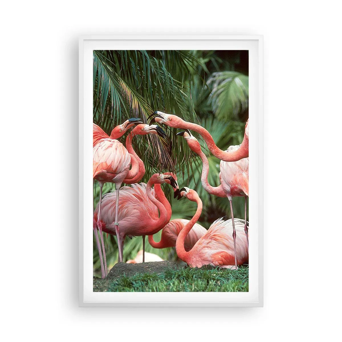 Affiche dans un cadre blanc - Poster - Potins d'après-midi - 61x91 cm