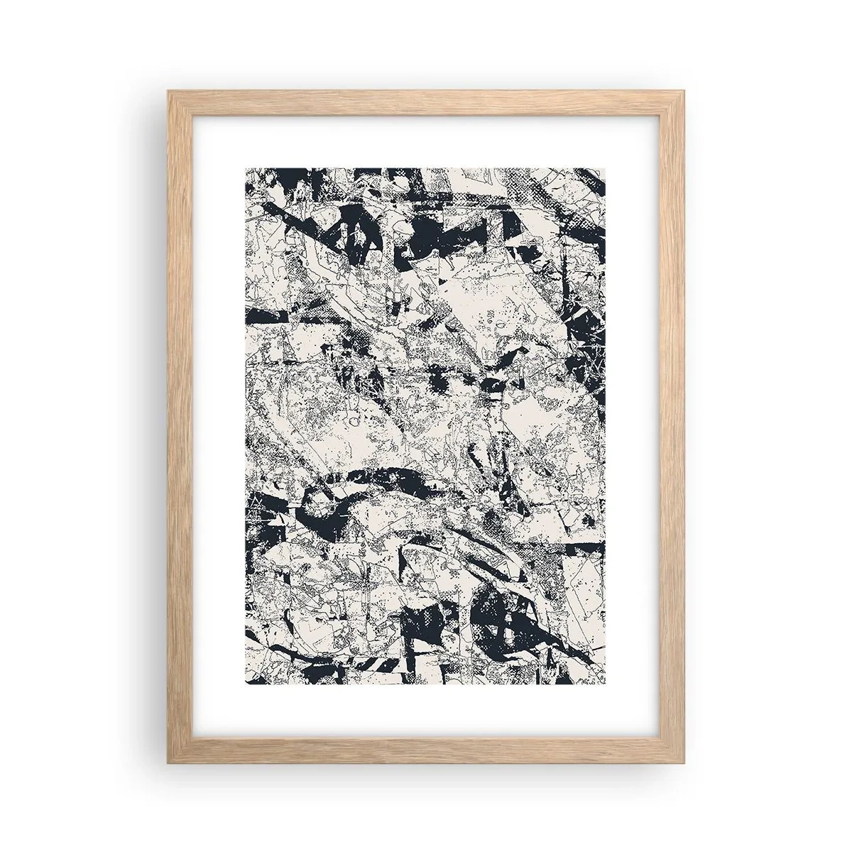 Affiche dans un chêne clair - Poster - Interpénétration des contraires - 30x40 cm