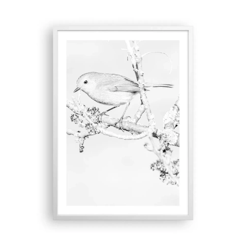 Affiche dans un cadre blanc - Poster - Matin d'hiver - 50x70 cm