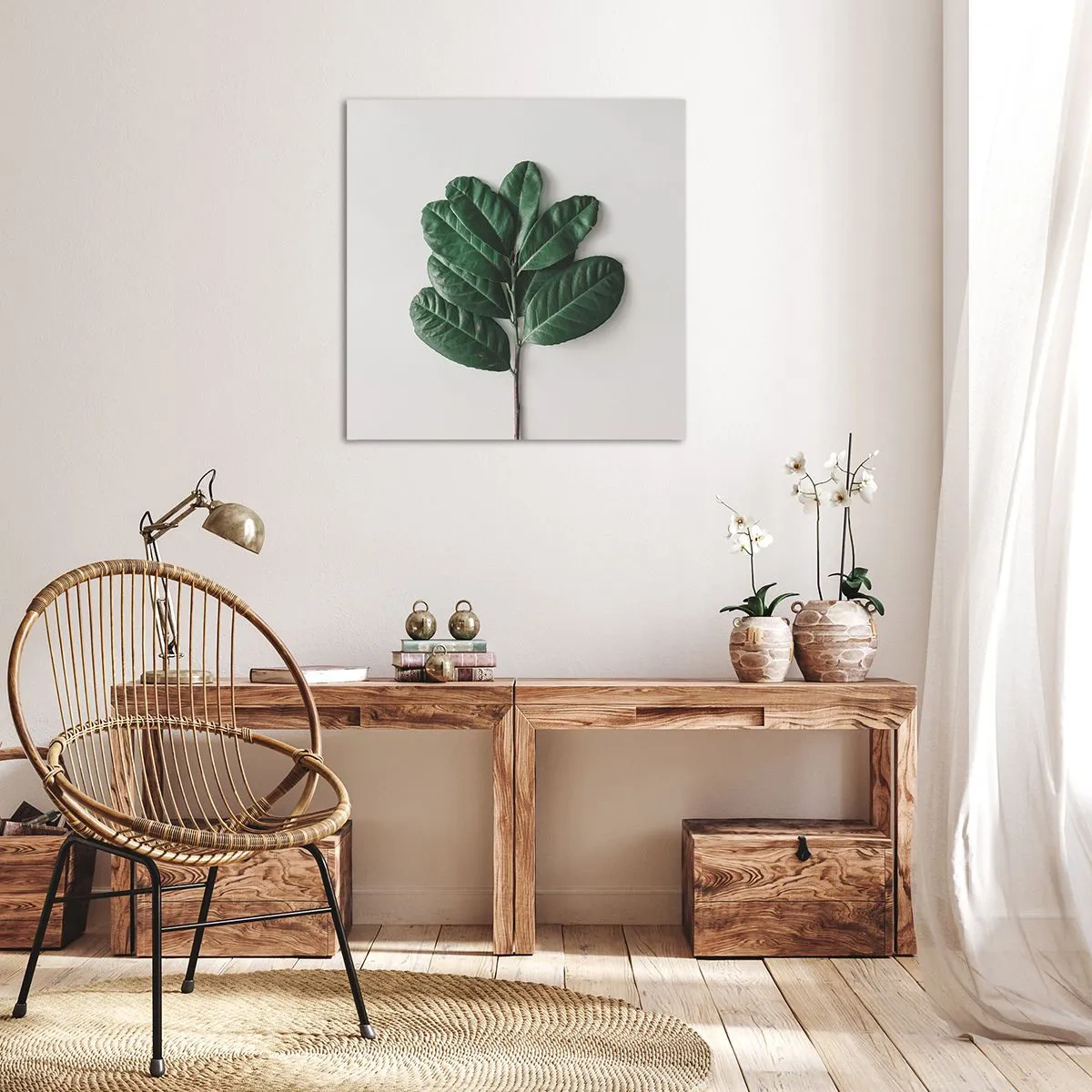 Impression sur toile - Image sur toile - Dessin de la nature elle-même - 70x70 cm