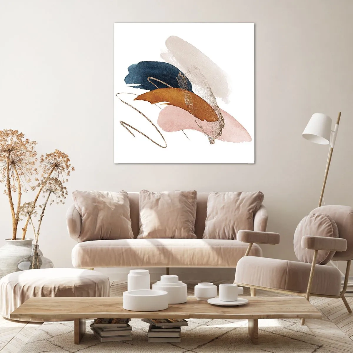 Impression sur toile - Image sur toile - Composition ailée - 60x60 cm