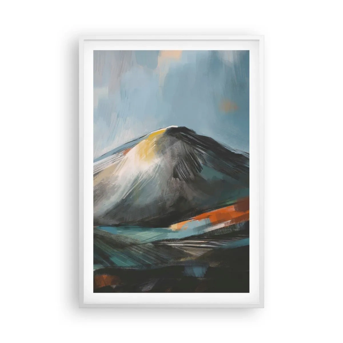 Affiche dans un cadre blanc - Poster - Brut et beau - 61x91 cm